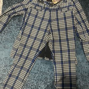 NWT BRAND NEW Banana Republic Royal blue/black/white suit. Never been worn.